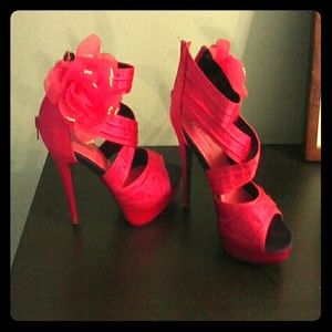 Pink Eye Candie Heels