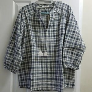 Madewell Camelia Tassel Blouse Size S