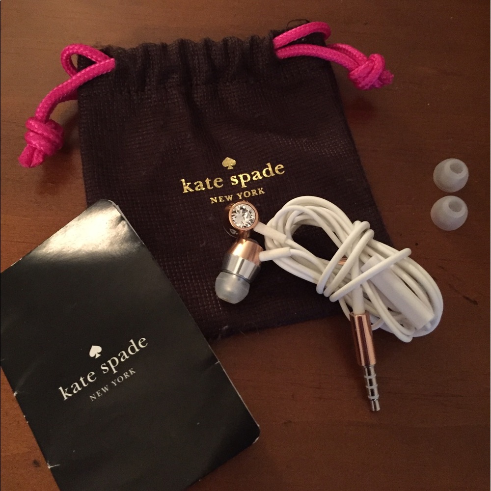 Kate spade crystal earbuds