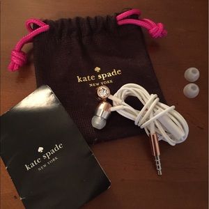 Kate spade crystal earbuds