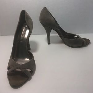Grey BCBGMaxAzria Suede Heels