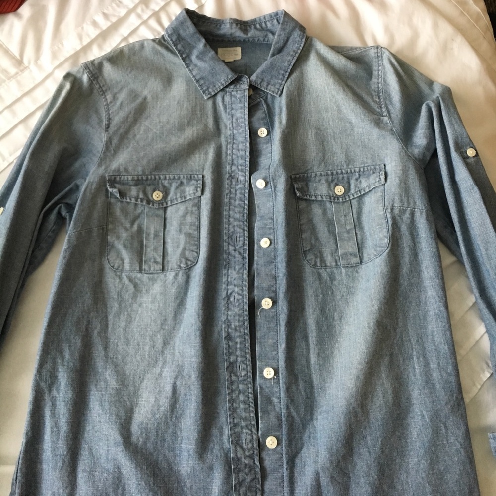 J.Crew Chambray Perfect Shirt