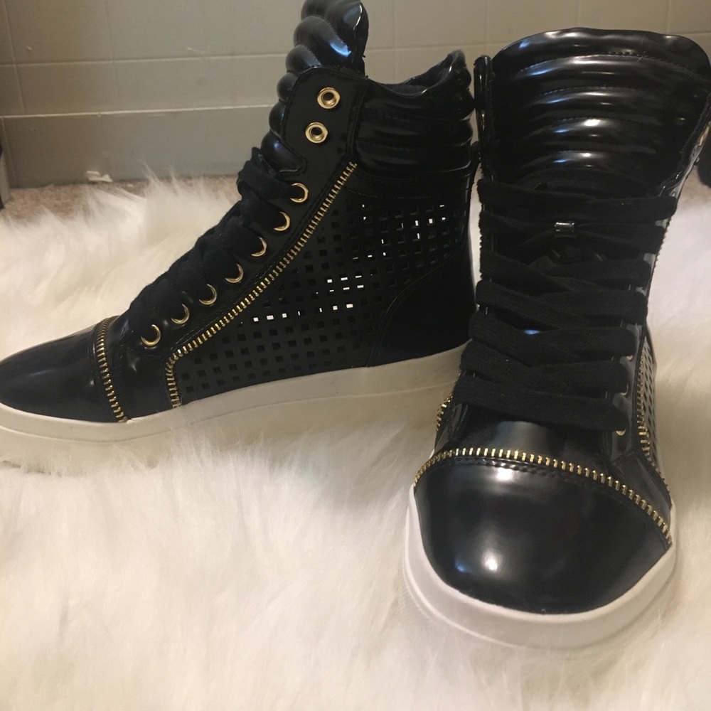 Black sneakers