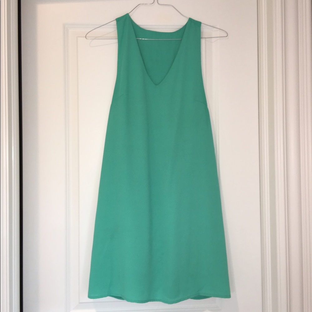 Turquoise Dress with cool straps in back