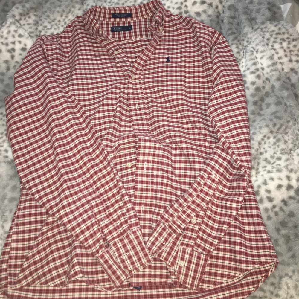 POLO plaid button up
