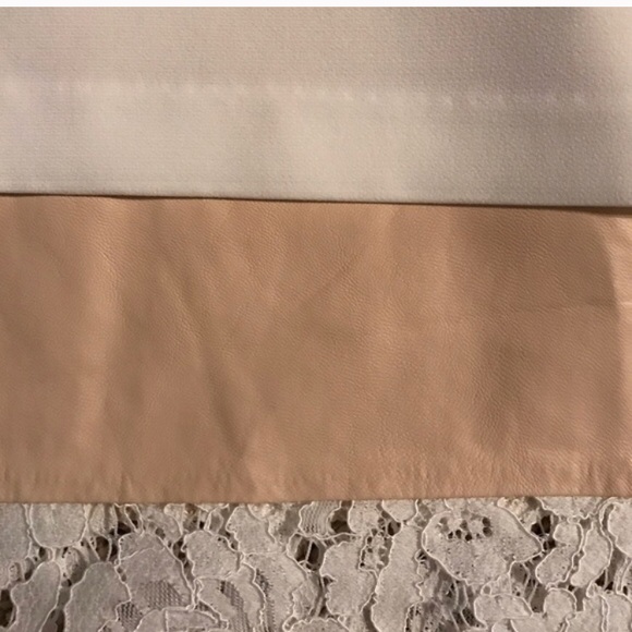 Endless Rose Pencil Skirt With Lace and Leather - Picture 4 of 4