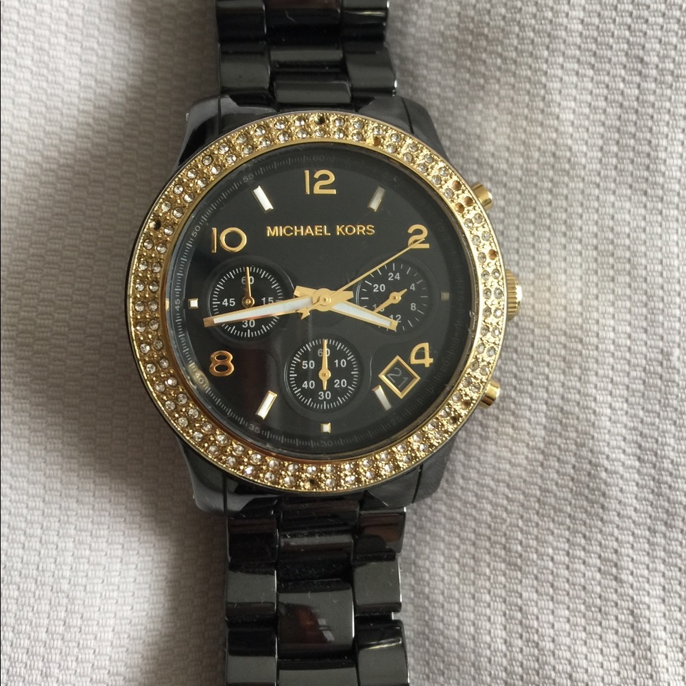 Michael Kors Ceramic Watch with Bezel