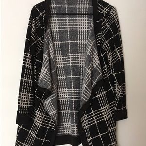 Black and white cardigan