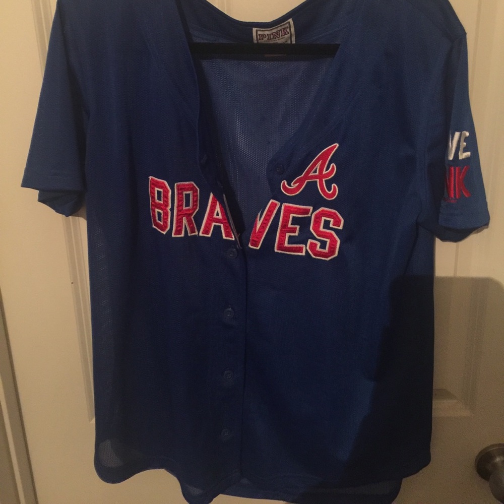 PINK Atlanta Braves baseball jersey