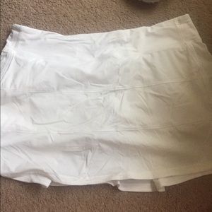 White Lulu lemon skirt both are size 12 tall