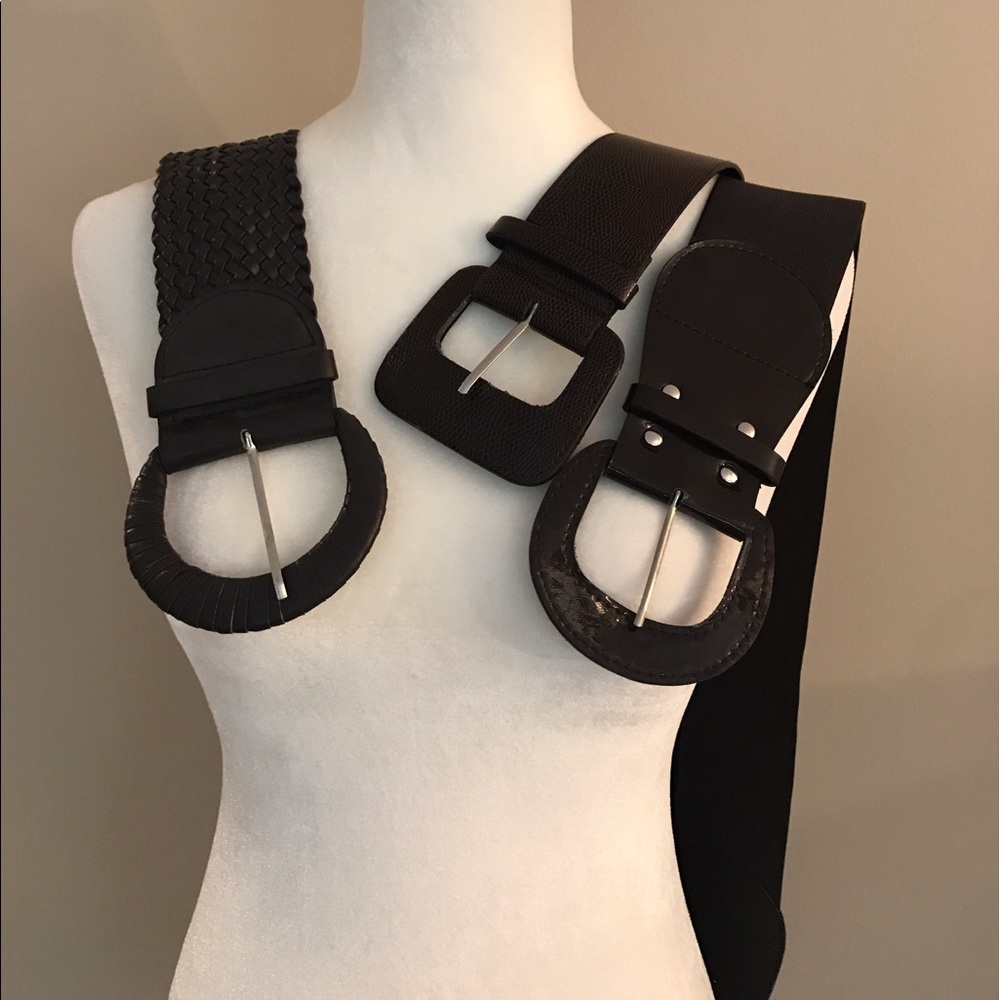 Bundle 3 Wide (Dark Brown) Belts
