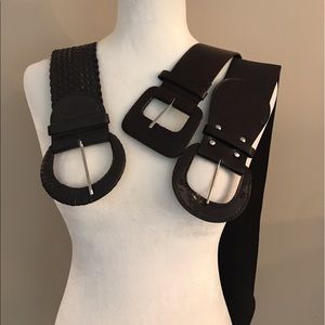 Bundle 3 Wide (Dark Brown) Belts