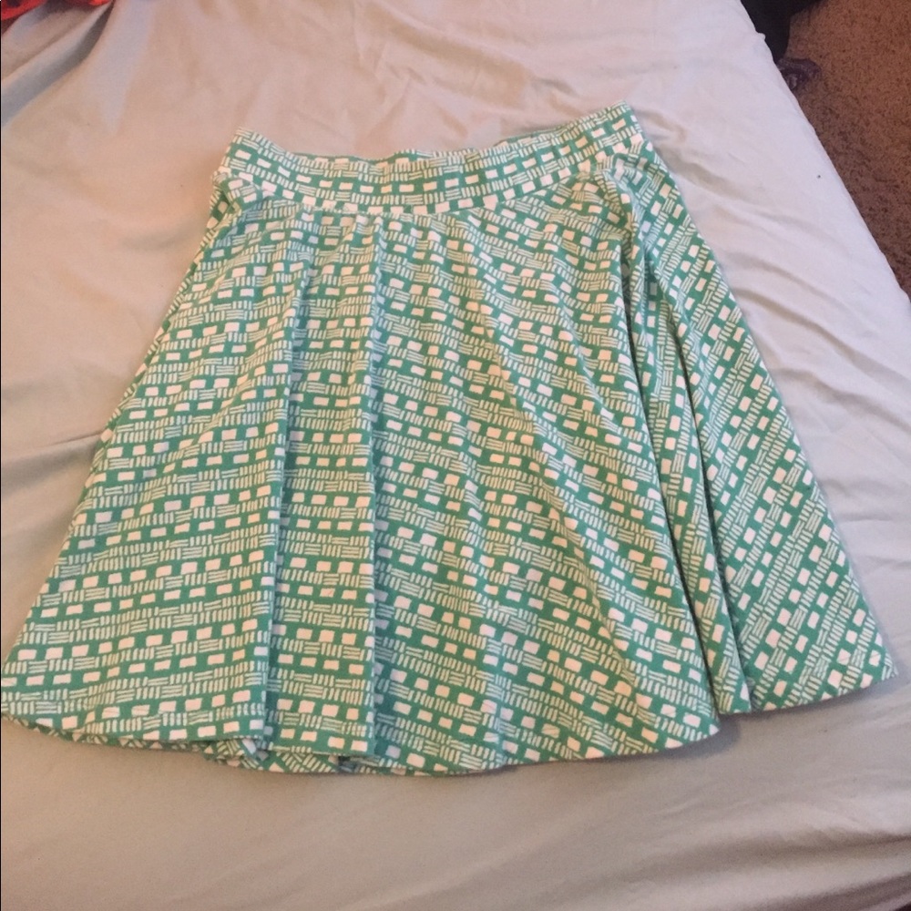 Green skirt