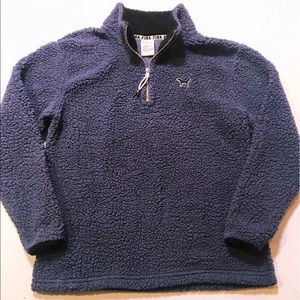 Sherpa Boyfriend Quarter zip from PINK