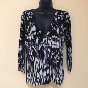 CHARLOTTE TARANTOLA Sheer Back Button Down Cardi
