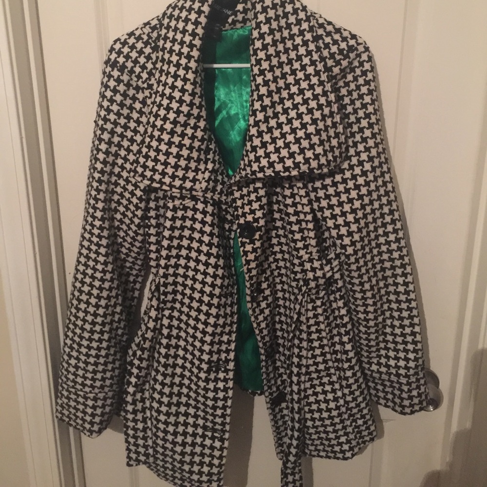 Houndstooth Trench coat