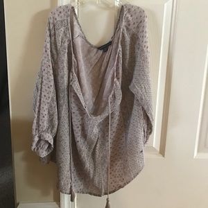 Floral peasant top