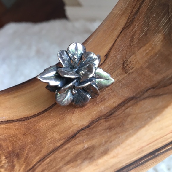 Kabana Jewelry - Unique Sterling Silver Flower Ring