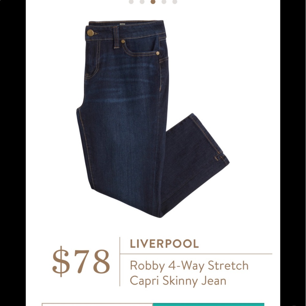 Stitch Fix Liverpool Robby Stretch Skinny Capri