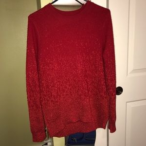 Red sparkly sweater from H&M