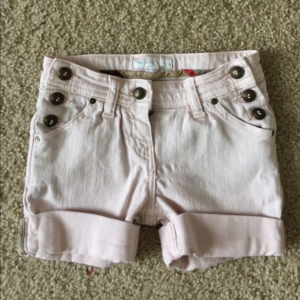 Burberry Little Girl's Cuffed Denim Shorts
