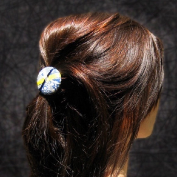 🆕 🌈PONYTAIL HOLDERS🌈 SET OF 2 - DUPIONI SILK - Picture 4 of 4