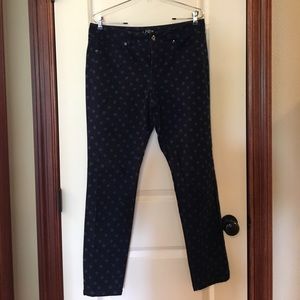 Size 8 Modern Skinny LOFT Trouser in polka dots