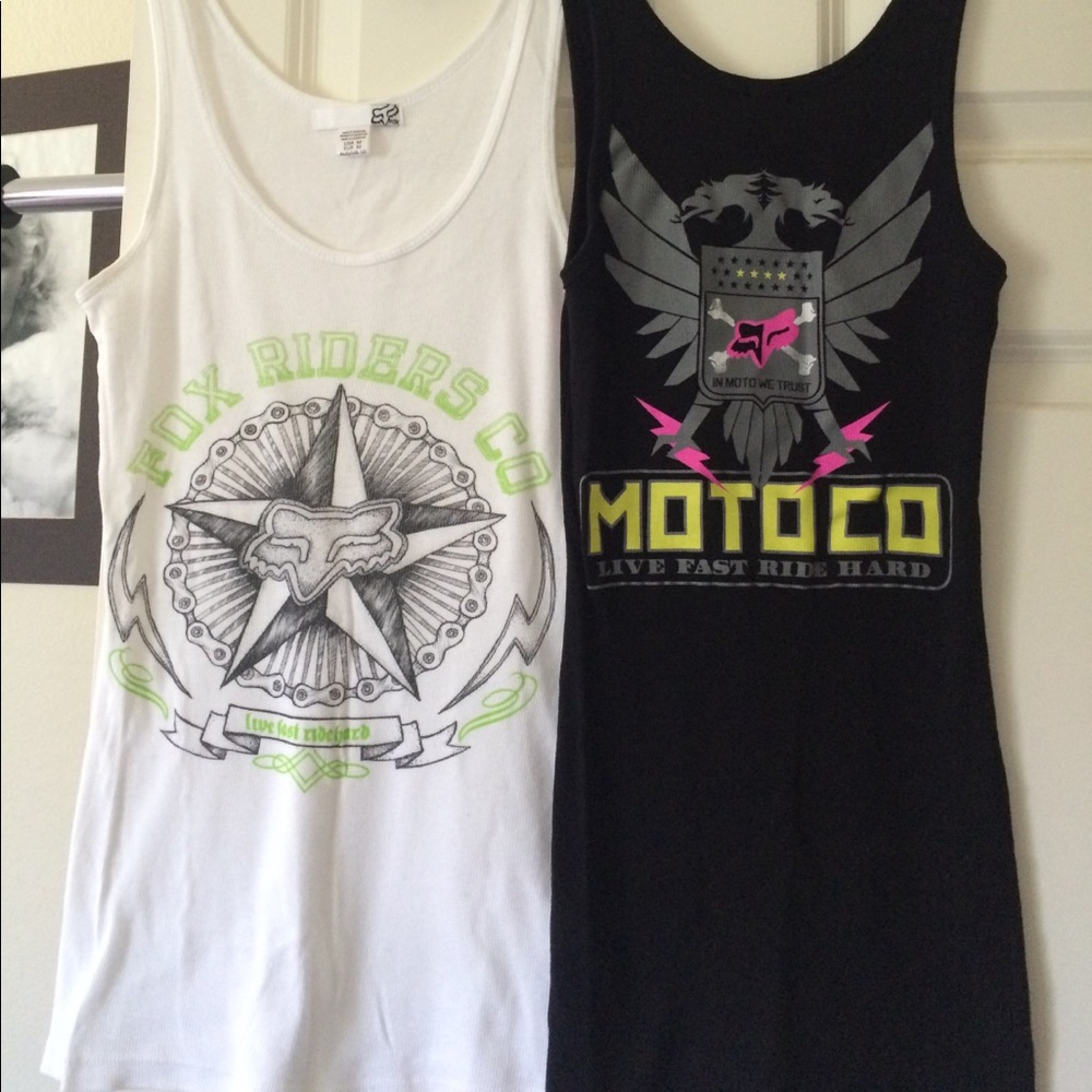 Two Fox RIders tank tops