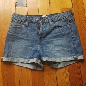 J. Crew high waist Jean shorts