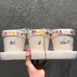 Rae Dunn Let It Bloom Pots