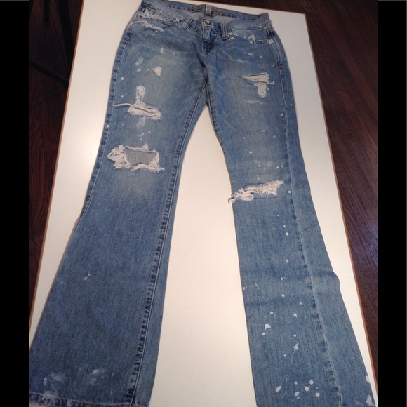BOHO jeans Toddler Hippie Frayed Bell Bottom Jeans