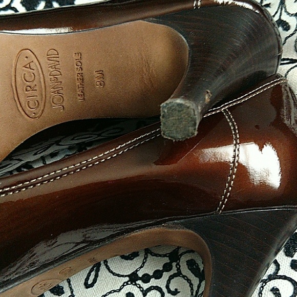 Circa Joan & David brown patent leather loafers 8m - Picture 4 of 4