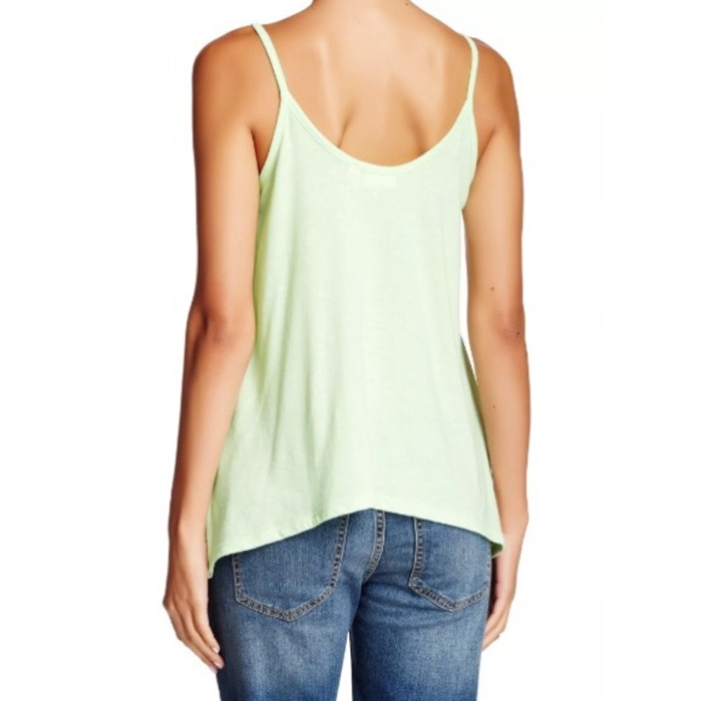 NORDSTROM ABOUND Spaghetti Strap Tank Top Cami Light Bright Green Size Small Med - Picture 2 of 6
