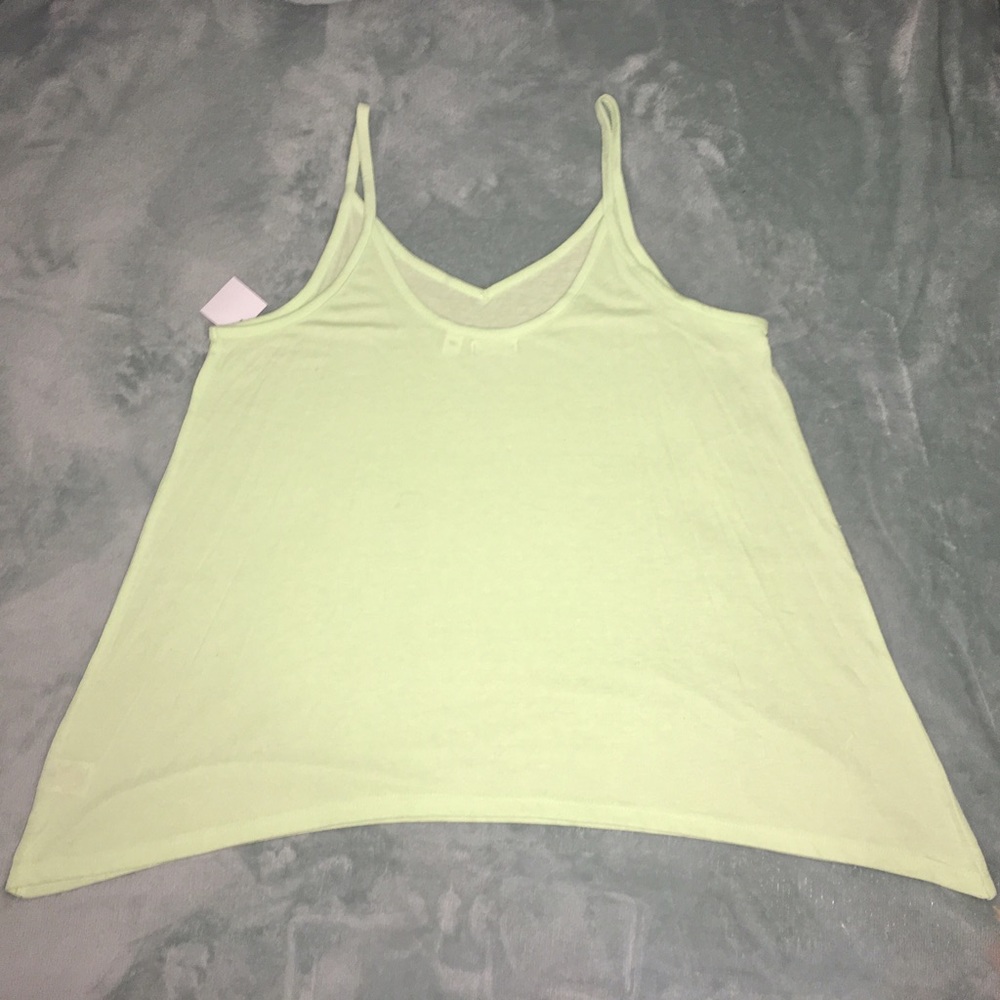 NORDSTROM ABOUND Spaghetti Strap Tank Top Cami Light Bright Green Size Small Med - Picture 4 of 6