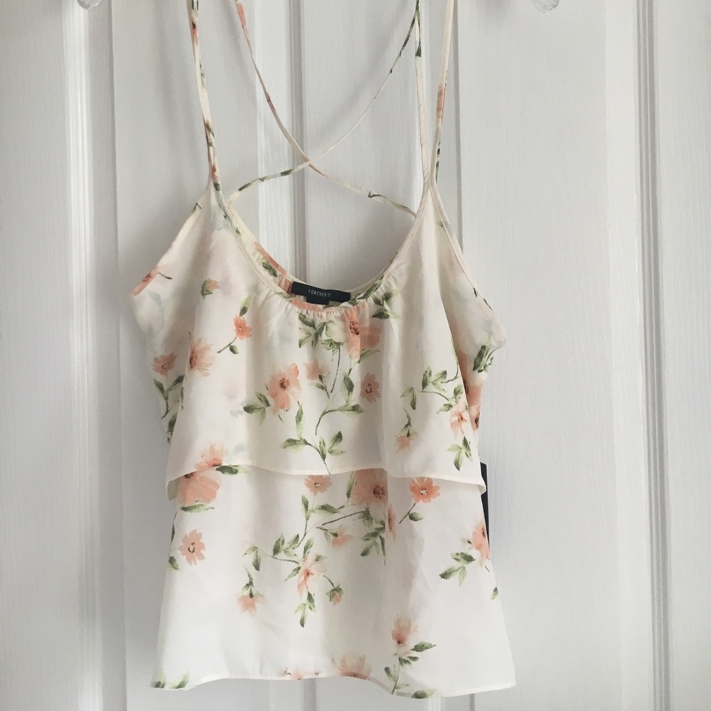 Women's floral tank top