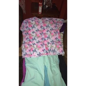 Butterfly Top & Greys anatomy Bottoms