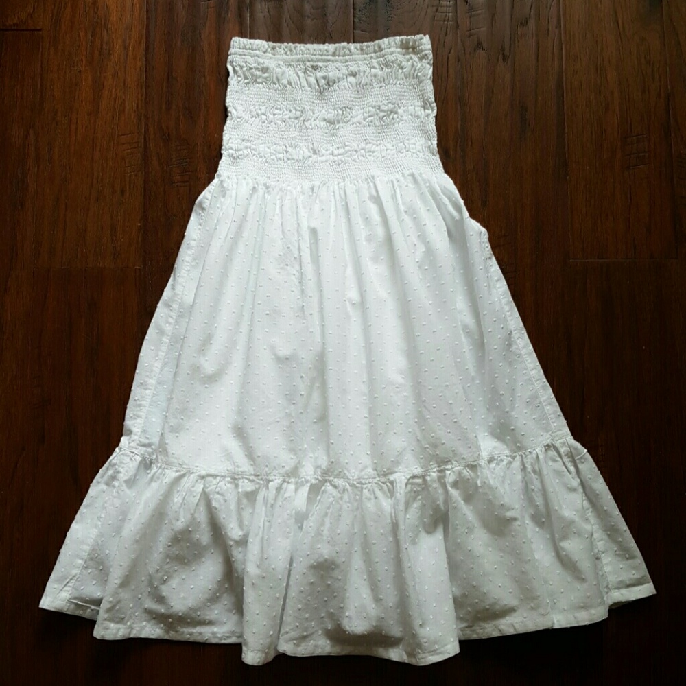 Victoria's Secret Smocked Swiss Dot Dress/Cover-Up
