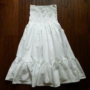 Victoria's Secret Smocked Swiss Dot Dress/Cover-Up