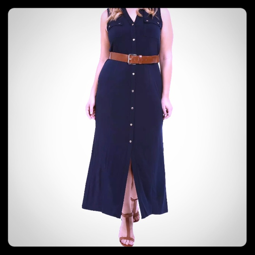 ⚡️1 HR SALE⚡️Michael Kors Maxi Dress in Navy Blue