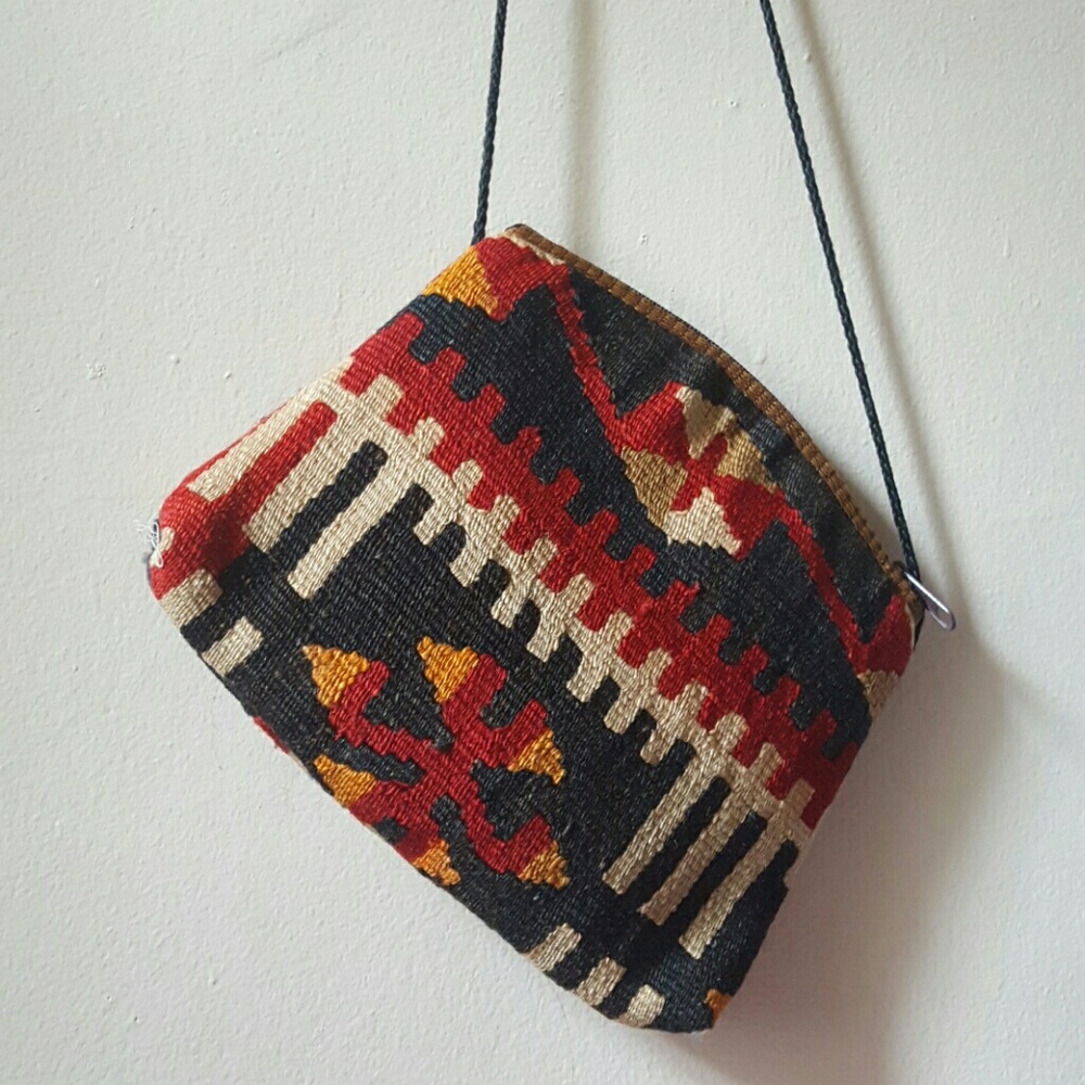 Vintage Hippie Tweed Purse