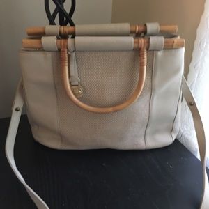 Brahmin Leather and Canvas Purse