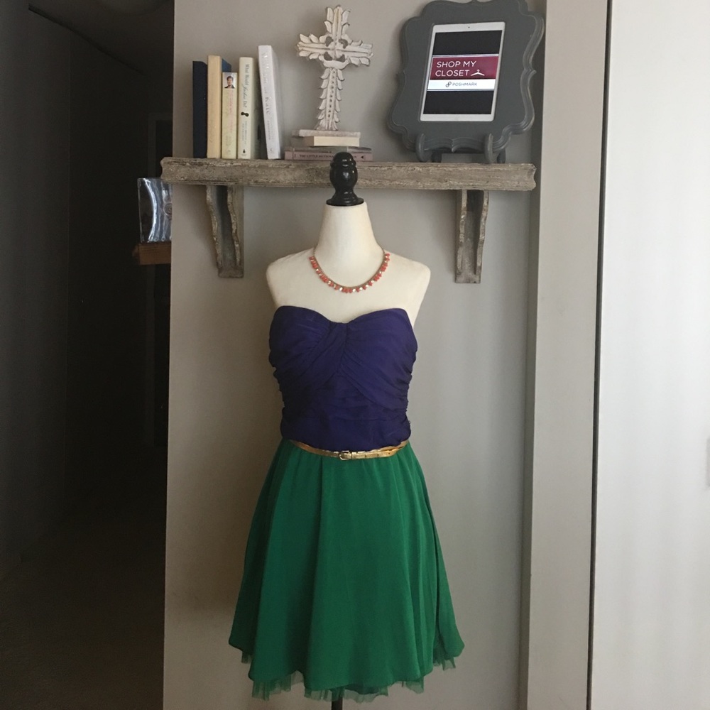 Color Blocking Cocktail Dress