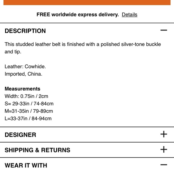 ❌SOLD❌ B-low the belt Barcelona dove/silver-S - Picture 5 of 5