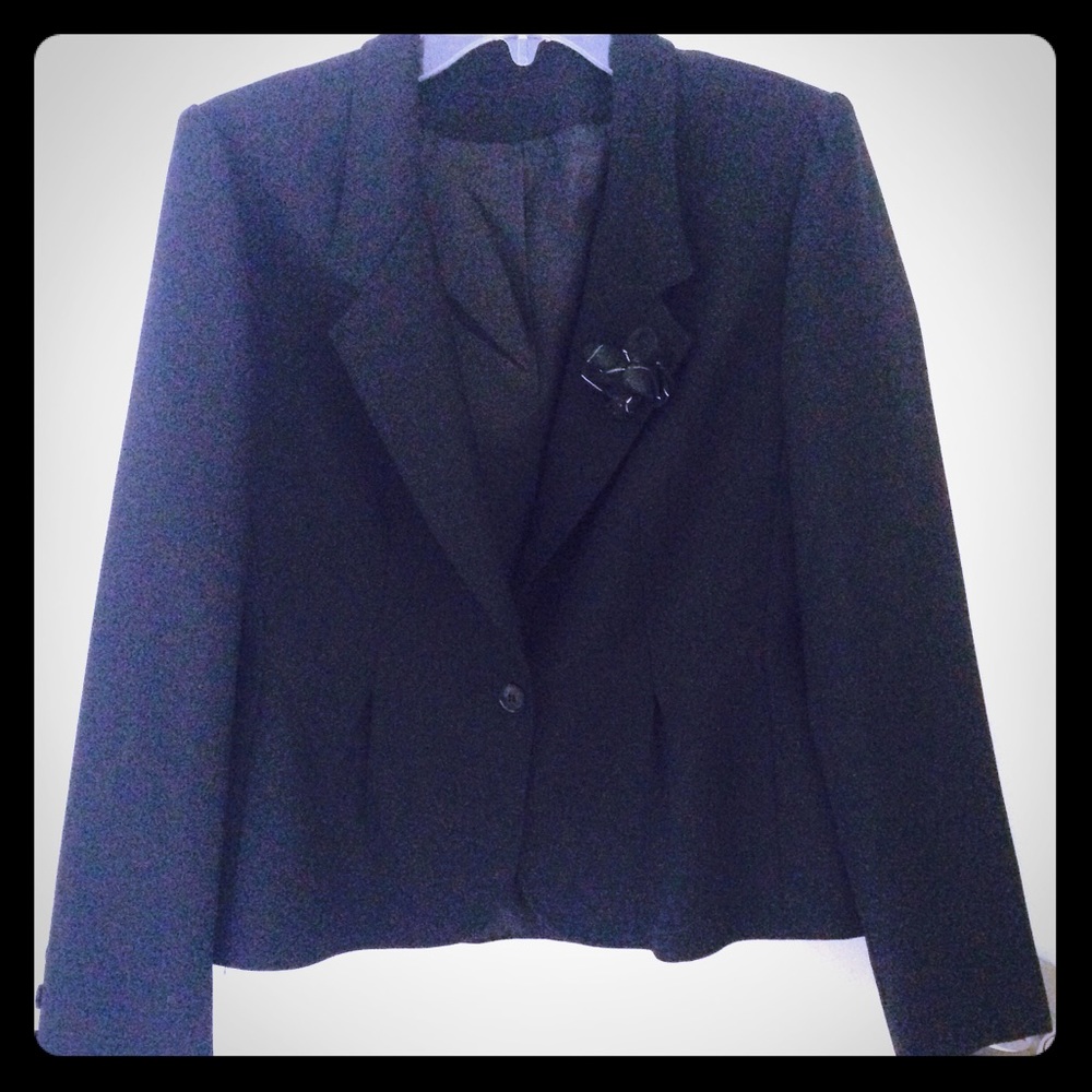 Saks Black Suit Blazer + pants