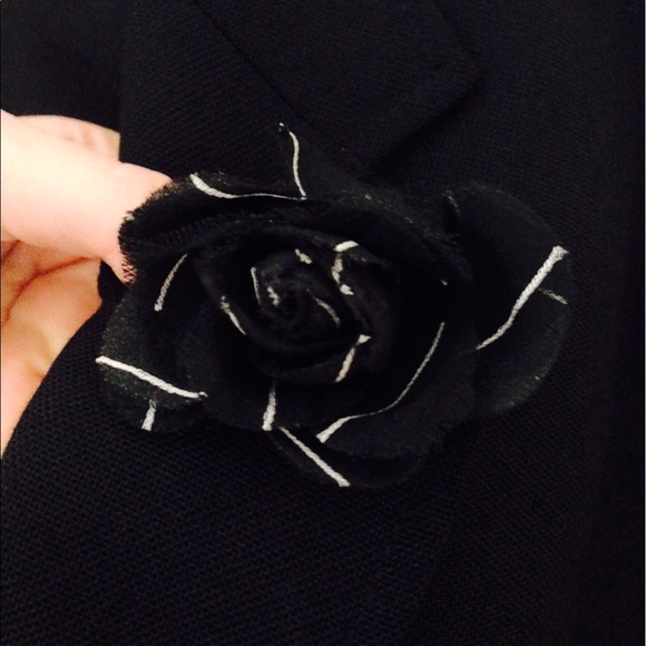 Saks Black Suit Blazer + pants - Picture 2 of 5