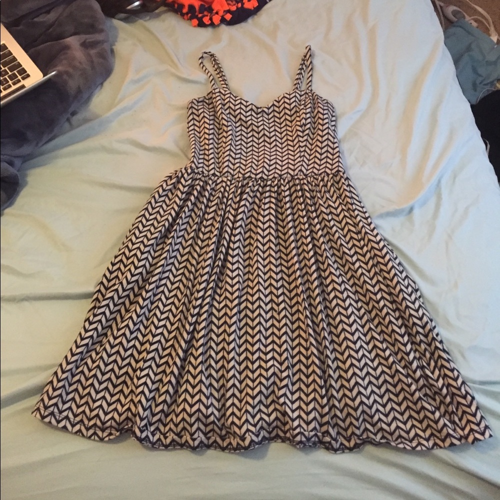 Chevron pattern dress