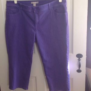 Chico's sz 3 (sz 16) purple capris