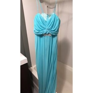 Aqua Blue Prom Dress
