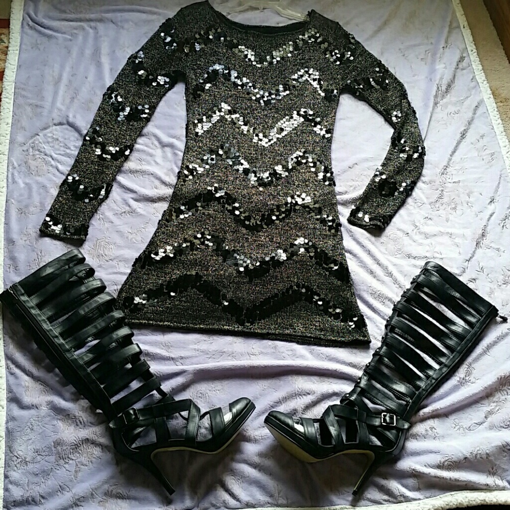 Elegant Mini black Dress sz 10