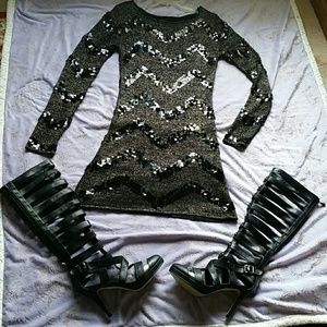 Elegant Mini black Dress sz 10